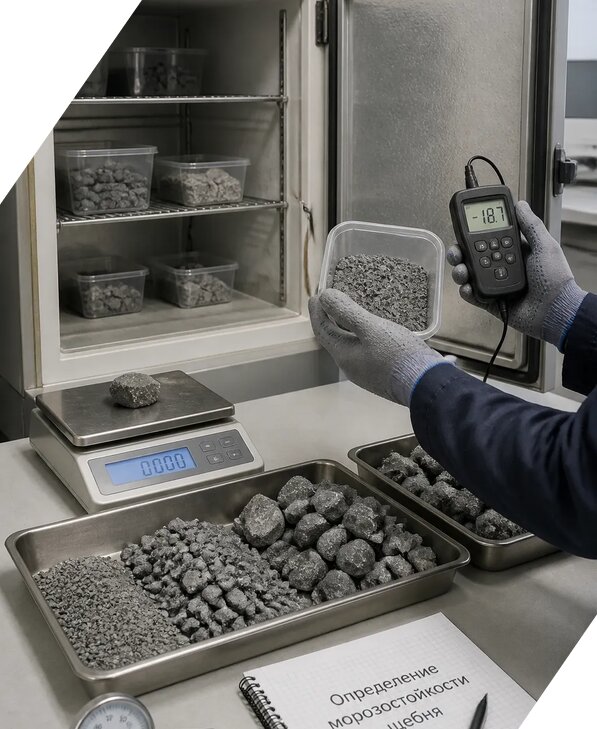 Определение морозостойкости щебня в Ржеве от 3598 р. | ЭкспертизаРоссия
